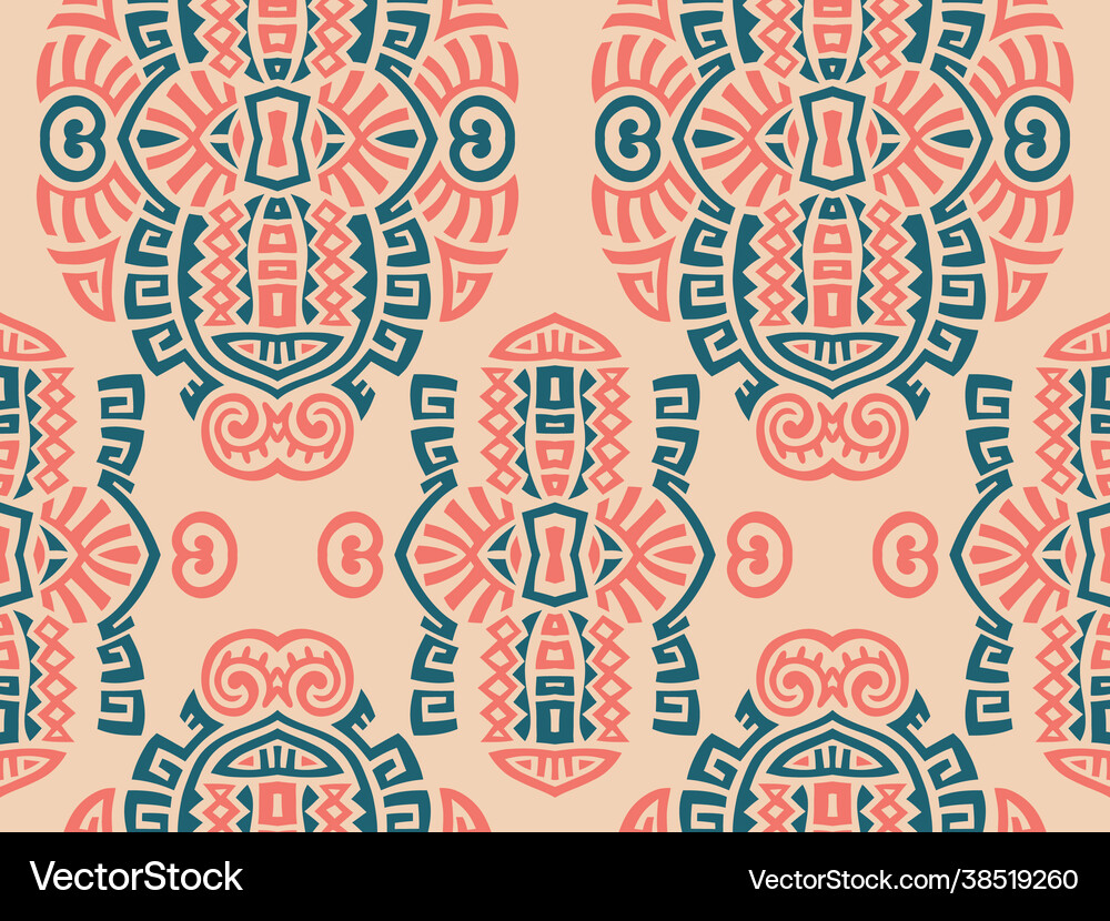 Abstract ethnic style seamless pattern Royalty Free Vector