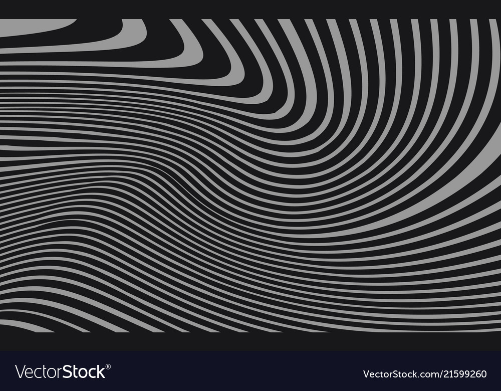Abstract warped lines background vector image Abstract warped lines background