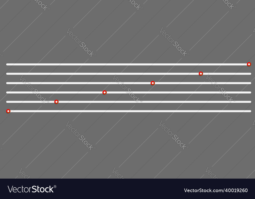 Adjuster slider tuner fader bars with levers knobs vector image Adjuster slider tuner fader bars with levers knobs