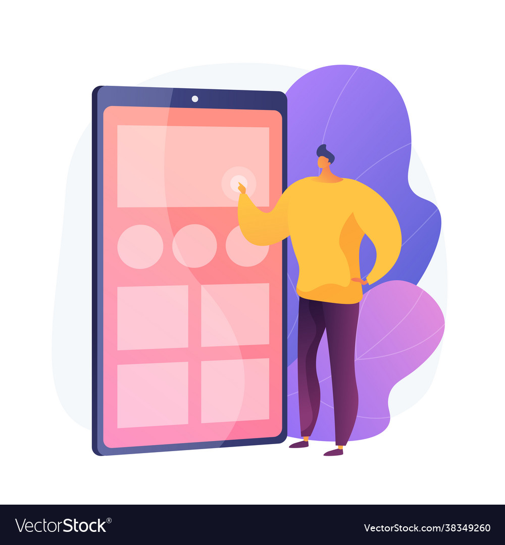 Application testing concept metaphor vector image Application testing concept metaphor