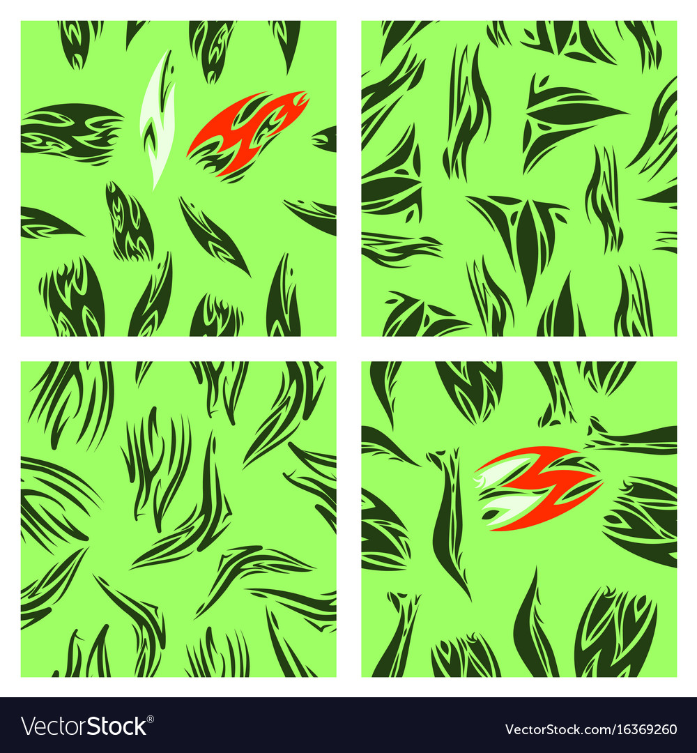 Assembly of patterns in striped style