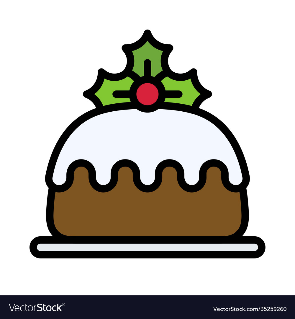 Kuchen-Ikone Weihnachten Essen und Trinken