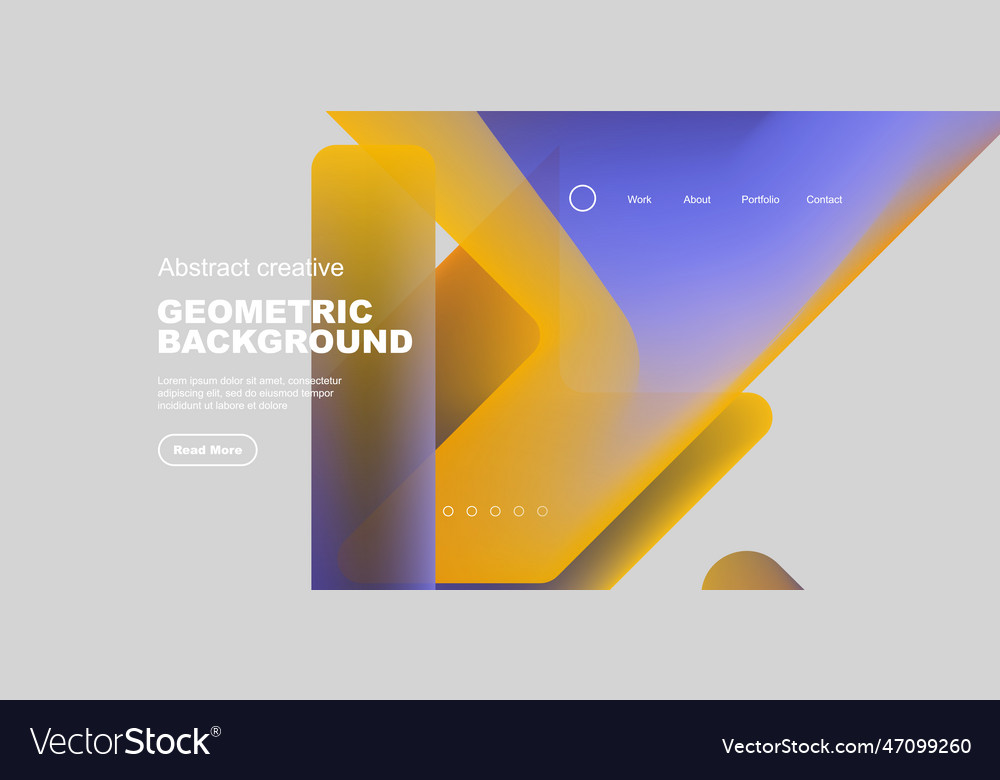 Fluid gradient triangles landing page background