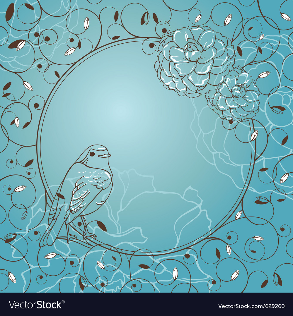 Frame with bird