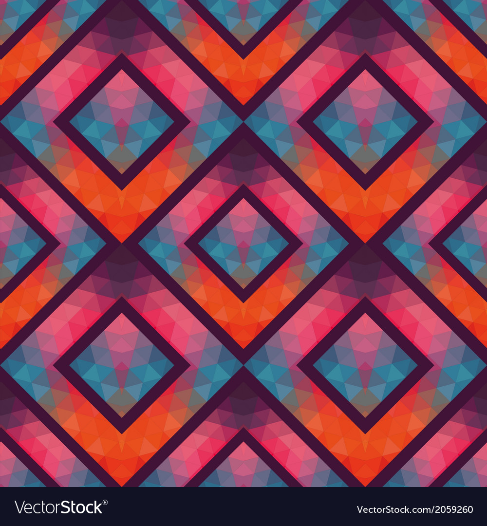 Geometric Square Mosaic Pattern