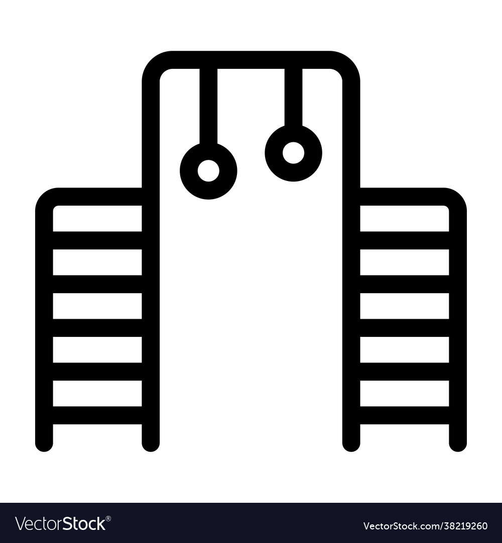 Gymnastic rings Royalty Free Vector Image - VectorStock