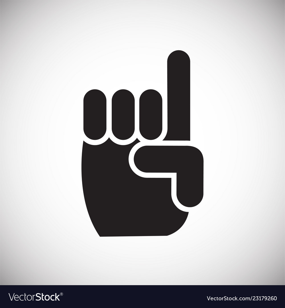 Pointer gesture icon on white background Vector Image Pointer gesture icon on white background