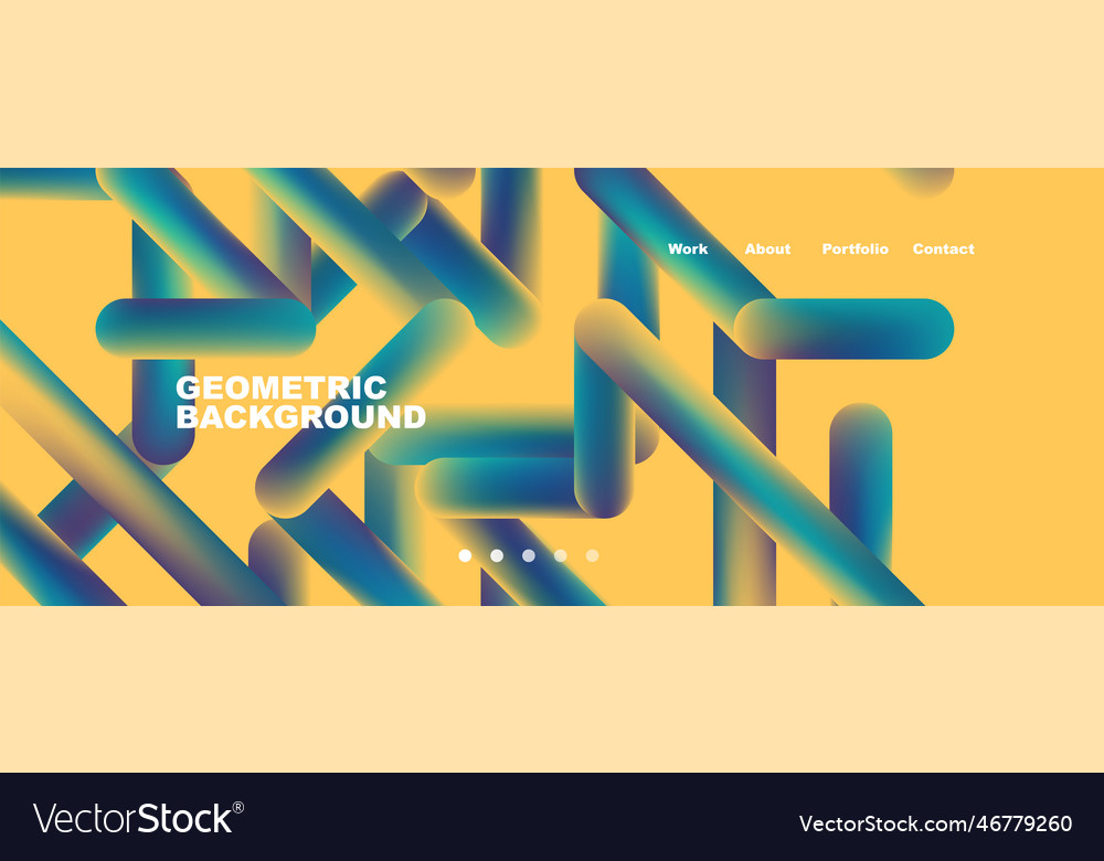 Trendy color overlapping lines abstract background