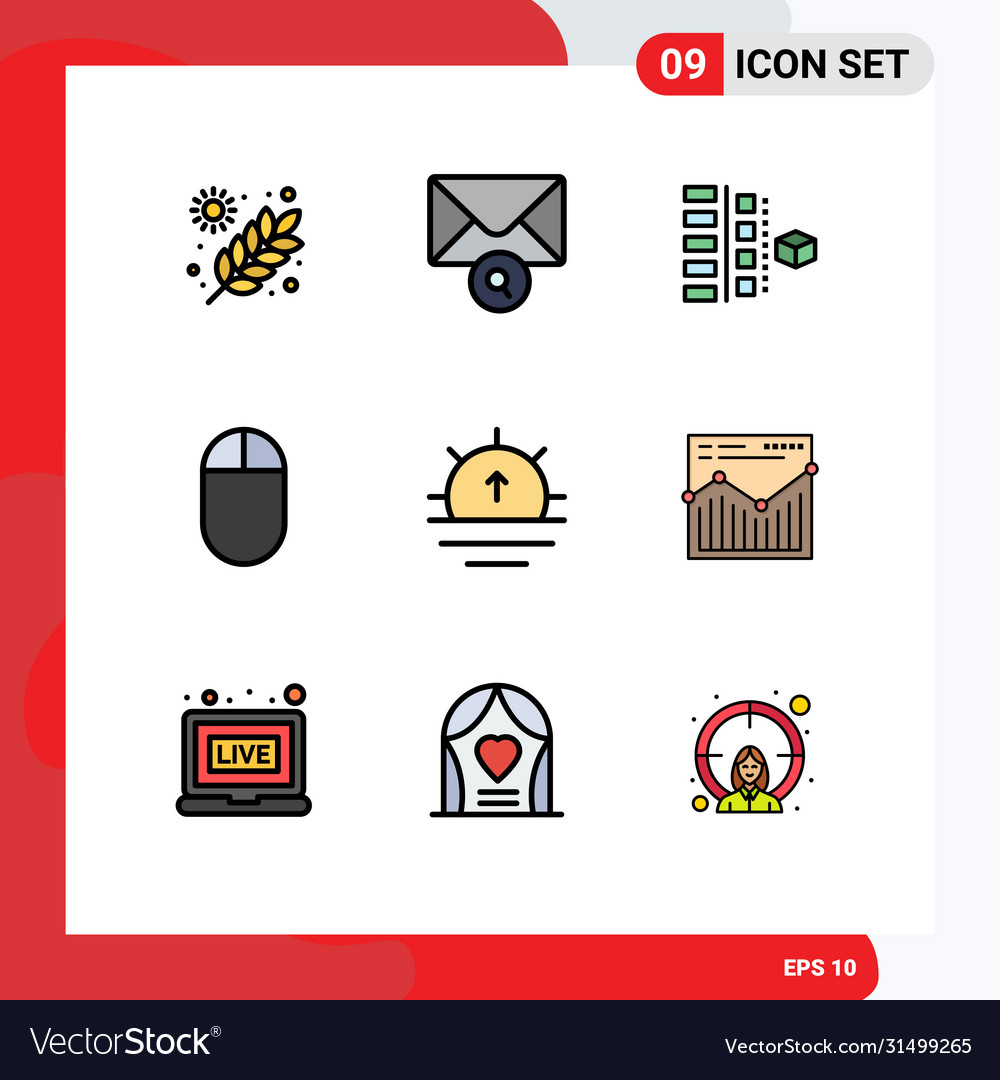 9 user interface filledline flat color pack
