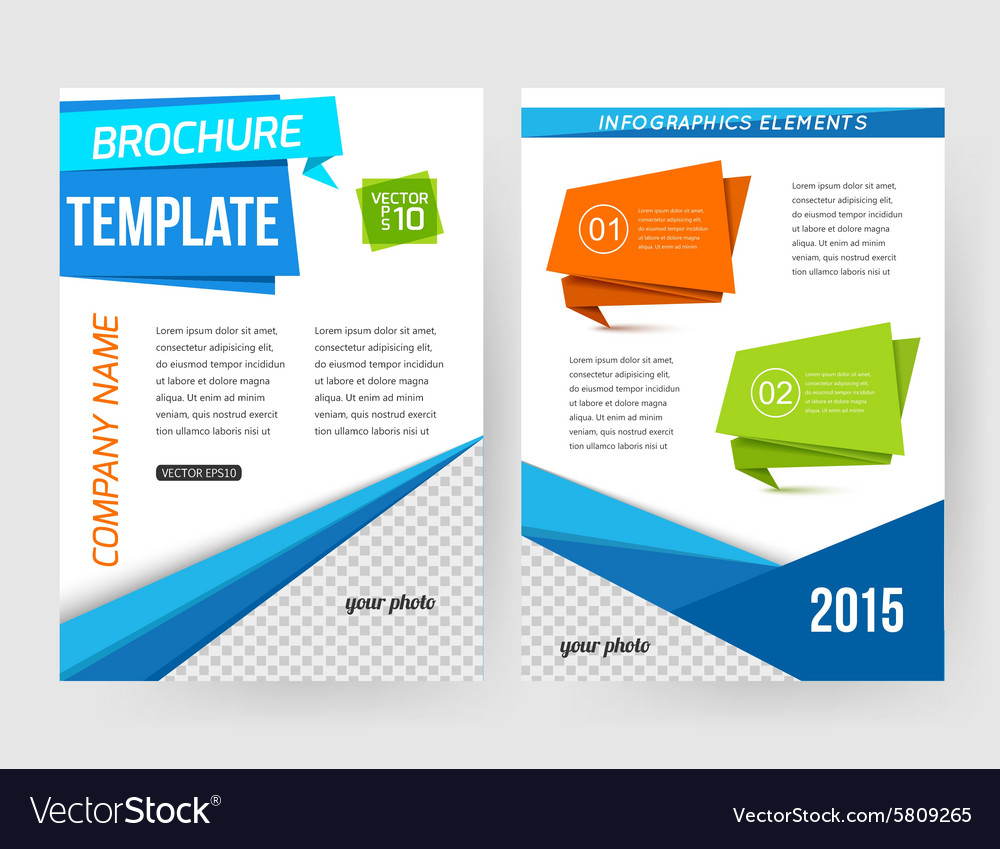 Corporate business stationery brochure template Vector Image