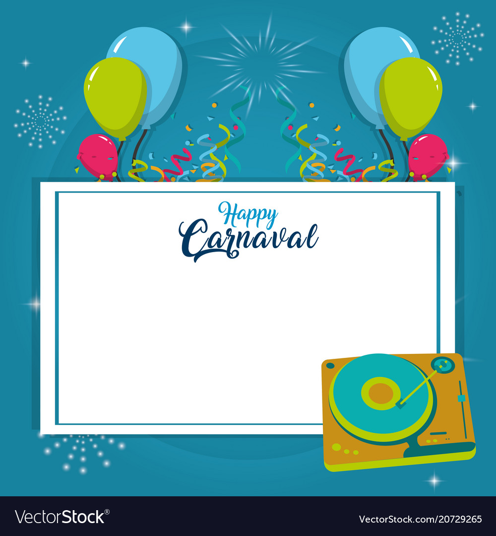 Happy carnaval card