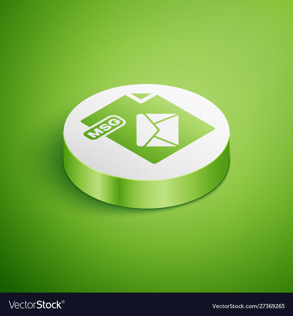 Isometric msg file document download button