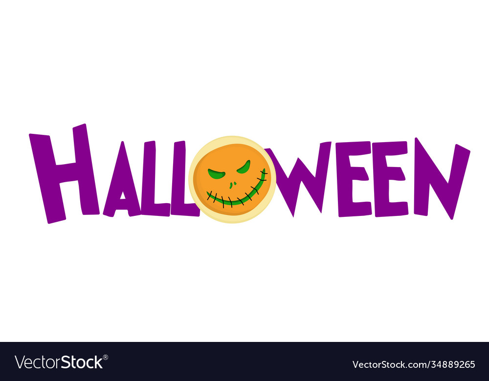 Happy halloween fröhlich isoliert vector image Happy halloween fröhlich isoliert