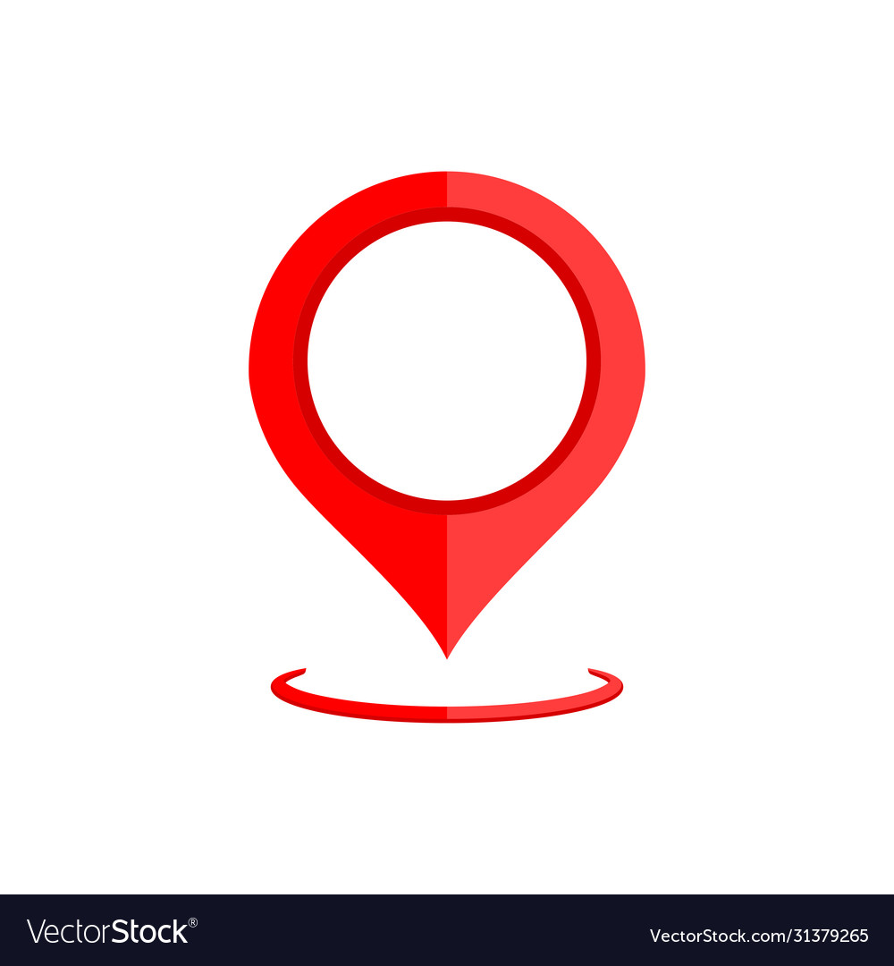 Map pointer geo pin location icon or geolocation vector image Map pointer geo pin location icon or geolocation
