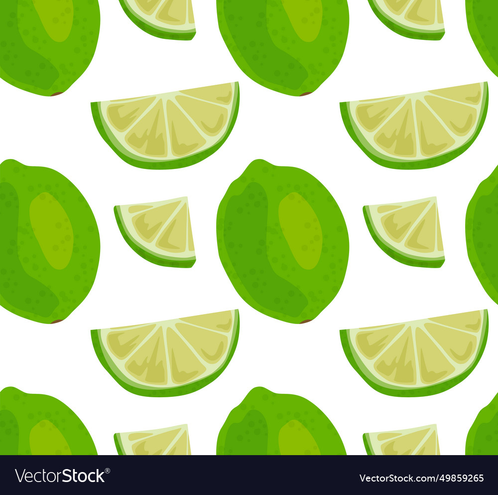 Seamless pattern of a lime