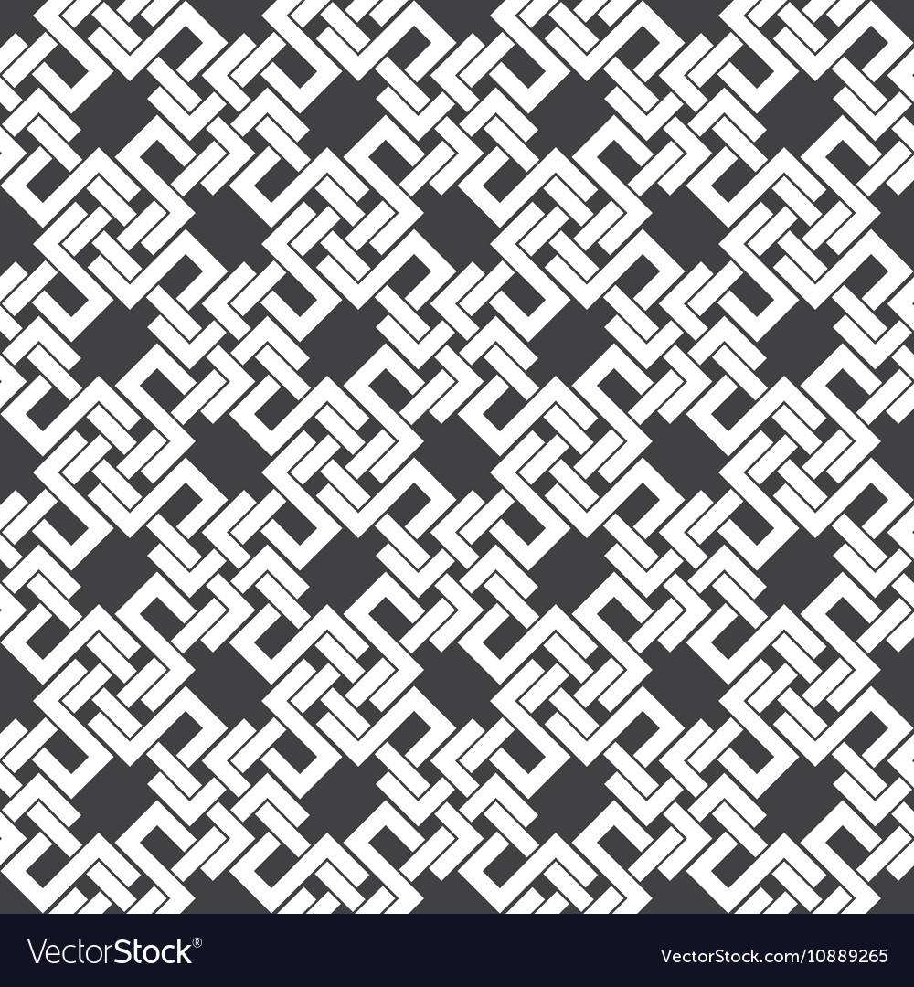 Seamless pattern of intersecting letters h