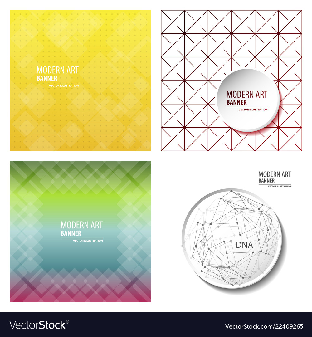 Set of minimal geometric background dynamic vector image Set of minimal geometric background dynamic