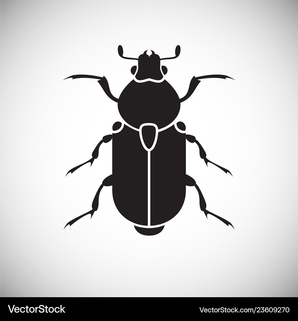 Bug insect icon on white background for graphic Vector Image