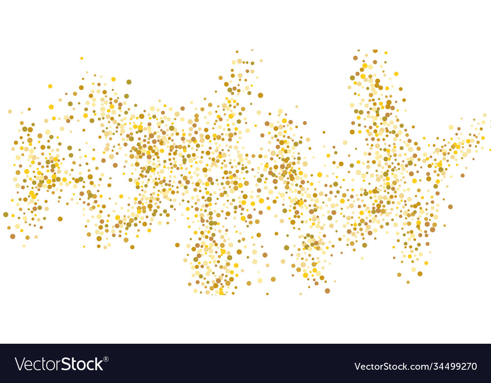 Golden glitter confetti