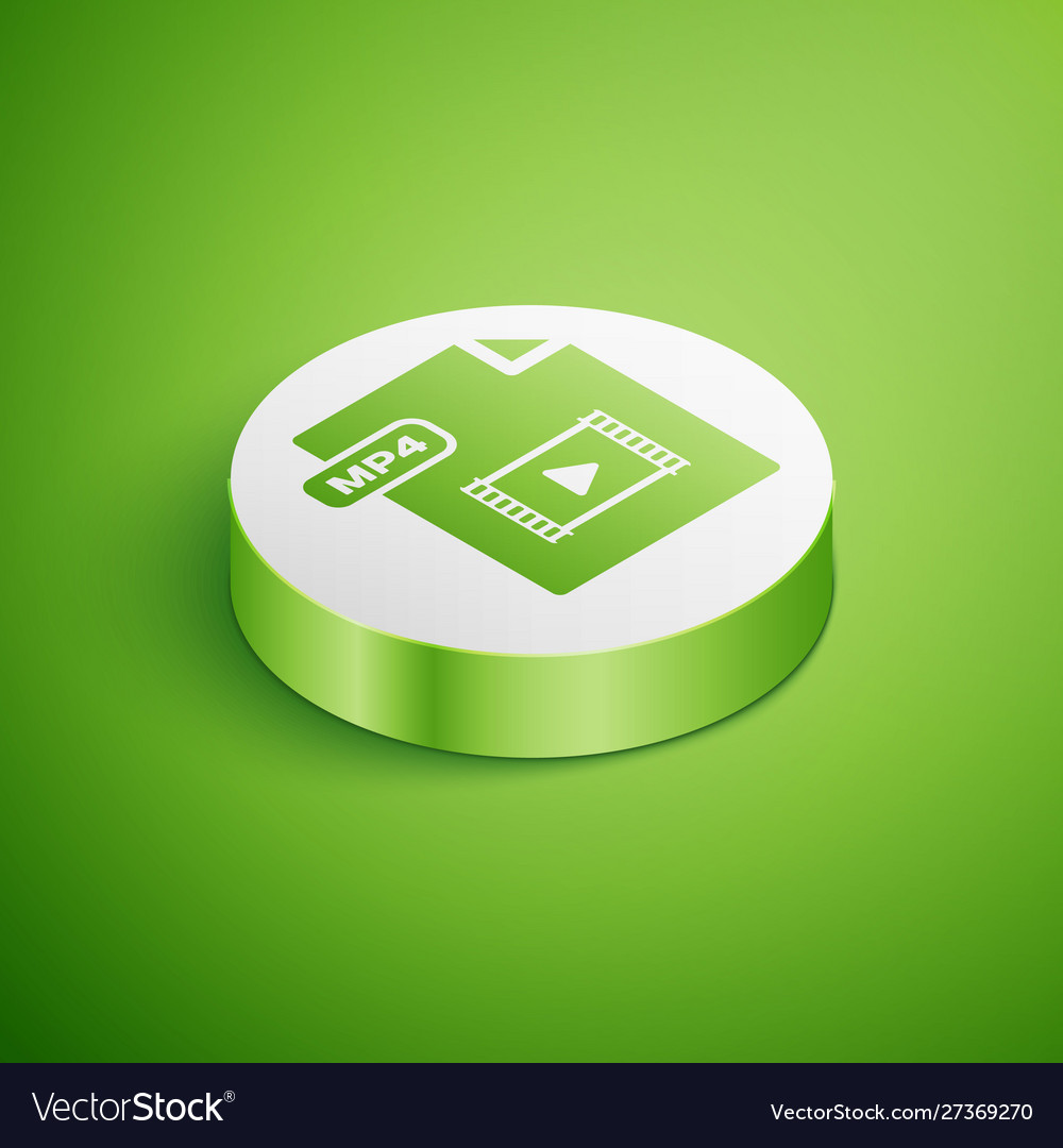 Isometric mp4 file document download button