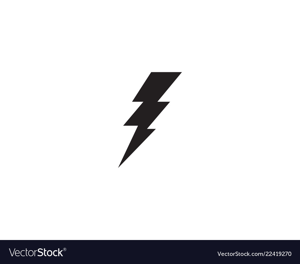 Lightning logo icon and symbols bolt Royalty Free Vector