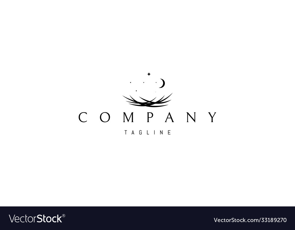 Logo on which an abstract image a nest