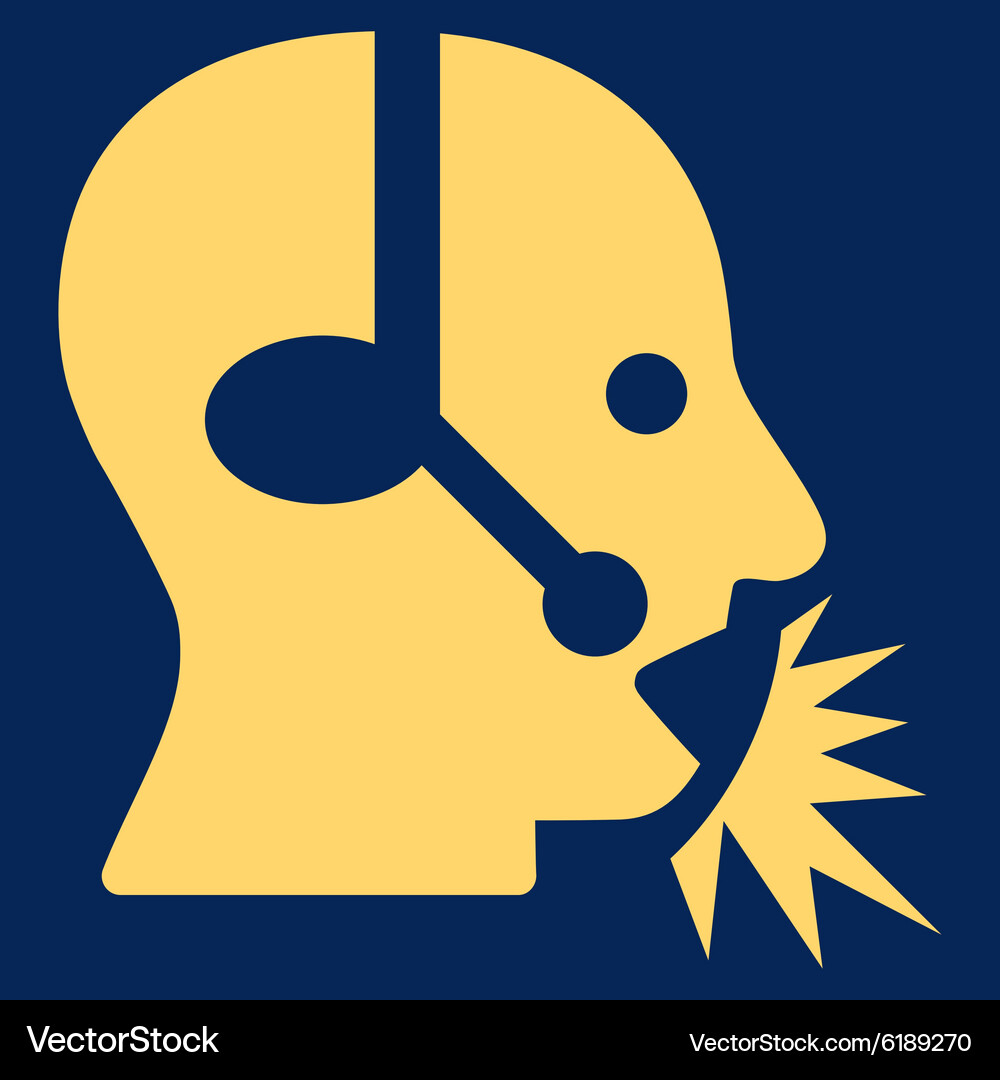 Operator speech icon Royalty Free Vector Image