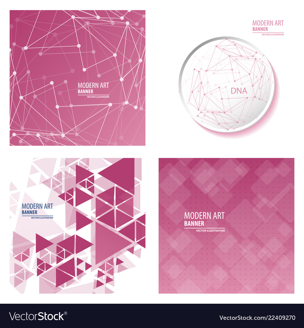 Set of minimal geometric background dynamic vector image Set of minimal geometric background dynamic