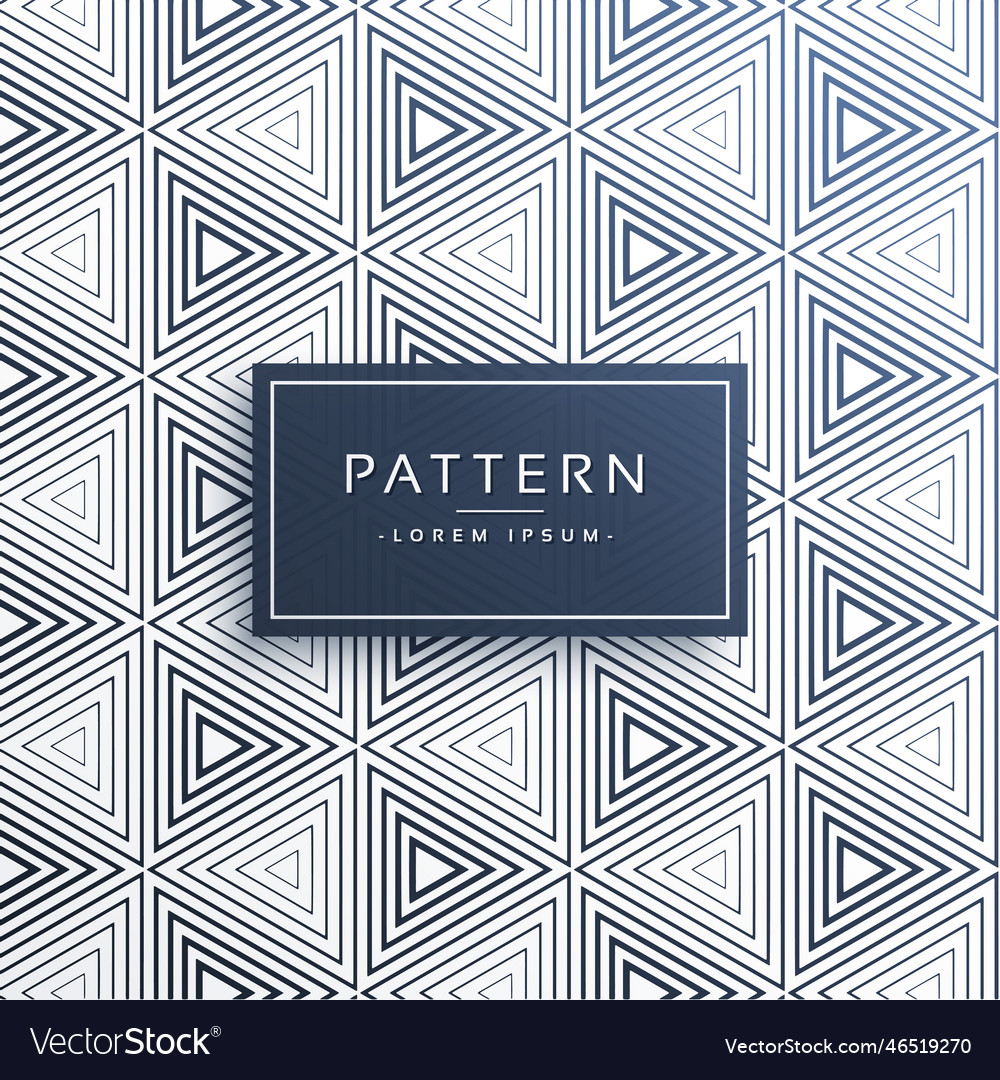 Stylish triangle line pattern with different