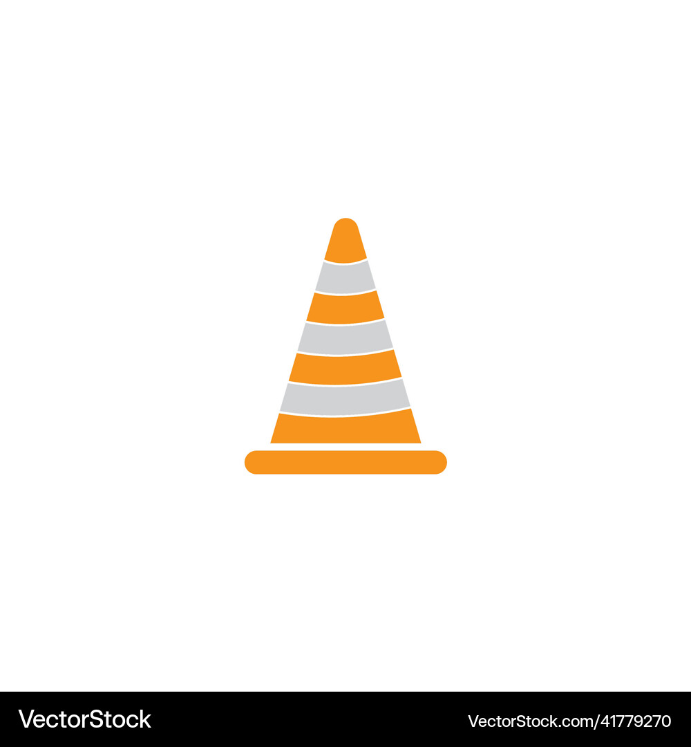 Traffic cone Royalty Free Vector Image - VectorStock