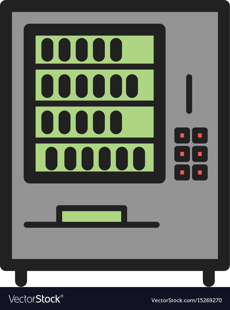 Vending machine Royalty Free Vector Image - VectorStock