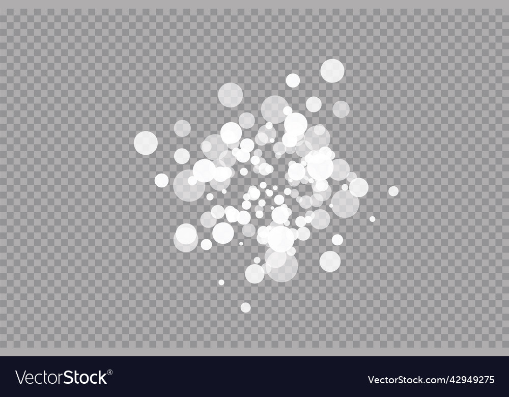 Abstract white bokeh effect explosion vector image Abstract white bokeh effect explosion