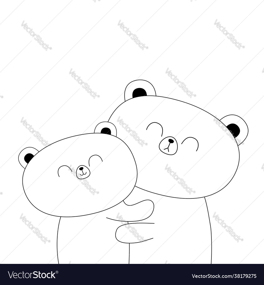 Bear hugging couple family hug embrace cuddle