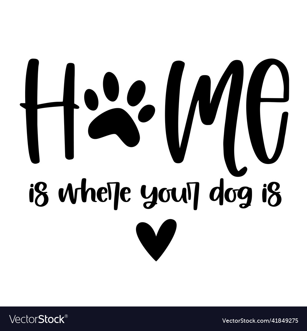 Dog lovers hand drawn typography poster