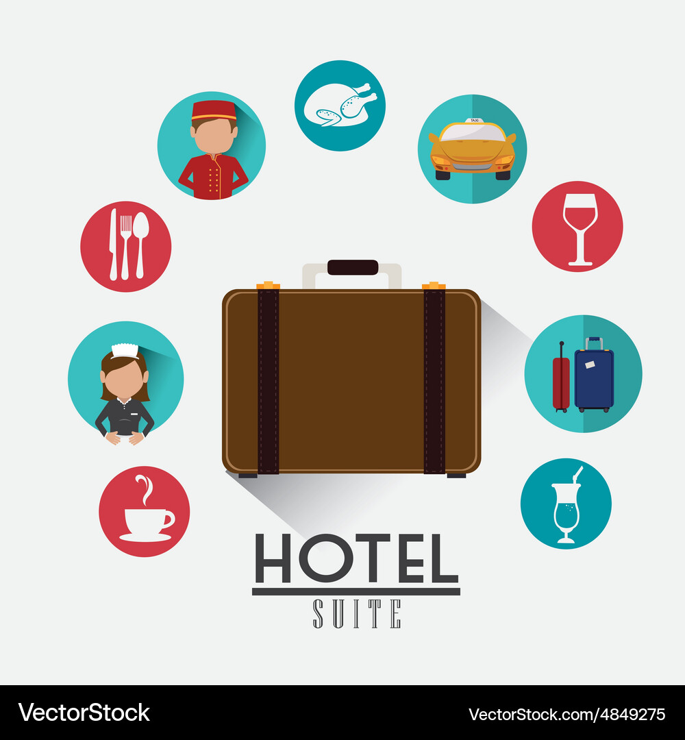Hotel design Royalty Free Vector Image - VectorStock