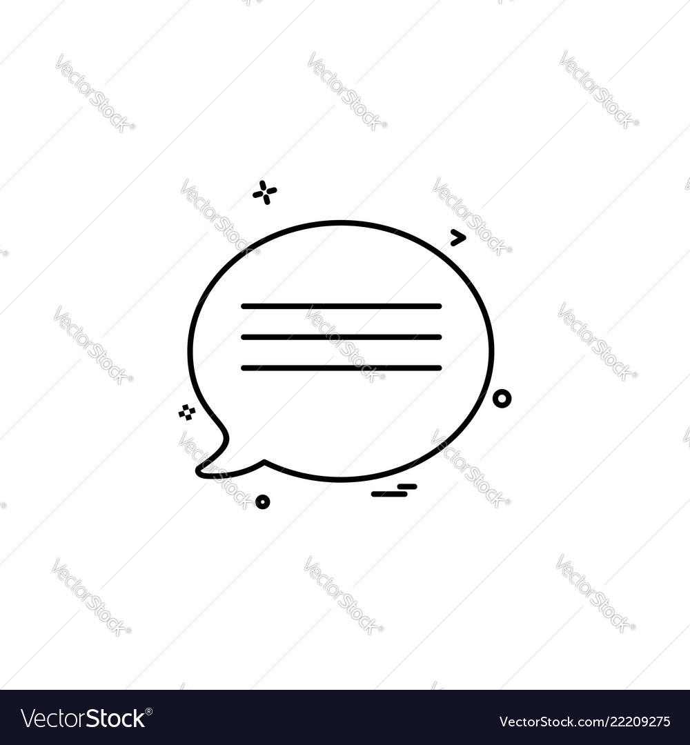Message icon design vector image Message icon design