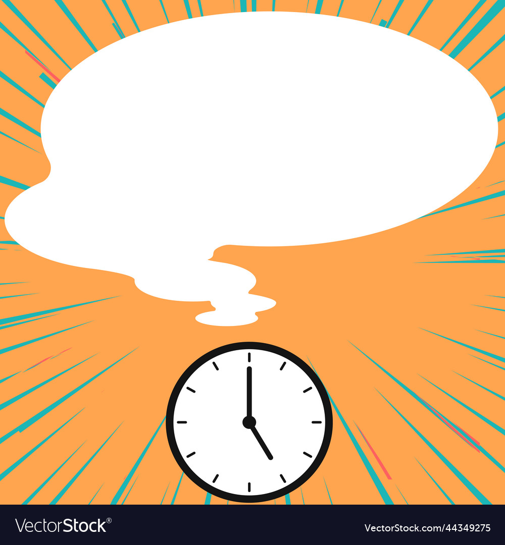 Presenter with conversation bubble showing new vector image Presenter with conversation bubble showing new
