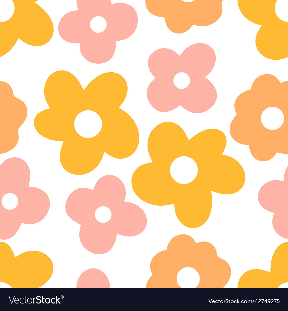 Retro seamless pattern vector image Retro seamless pattern