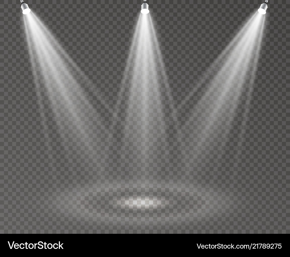 Spotlight light scene Royalty Free Vector Image