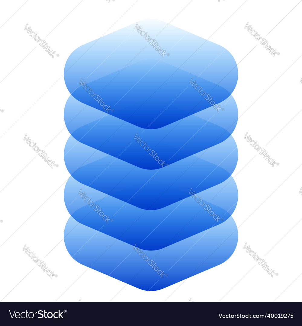 Stacked tower abstract server hdd hosting