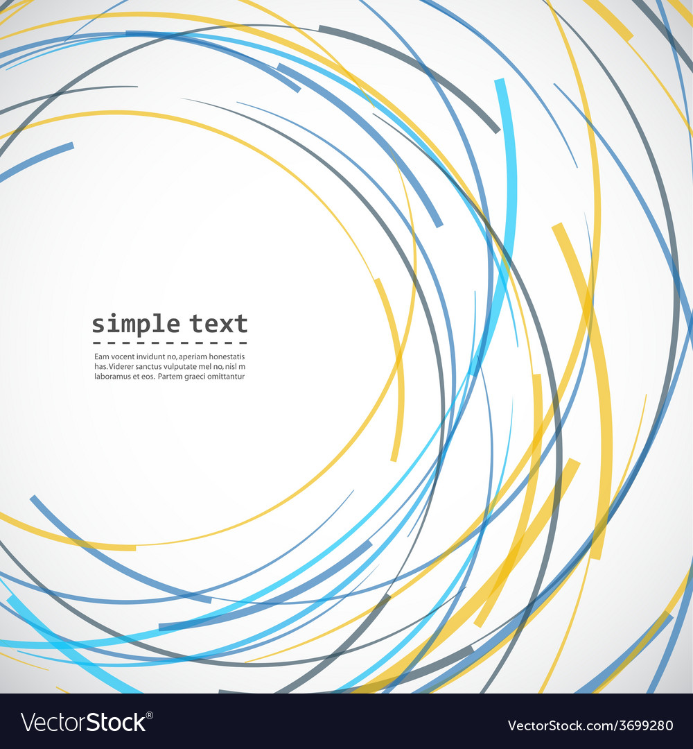 Abstract color line and circle background