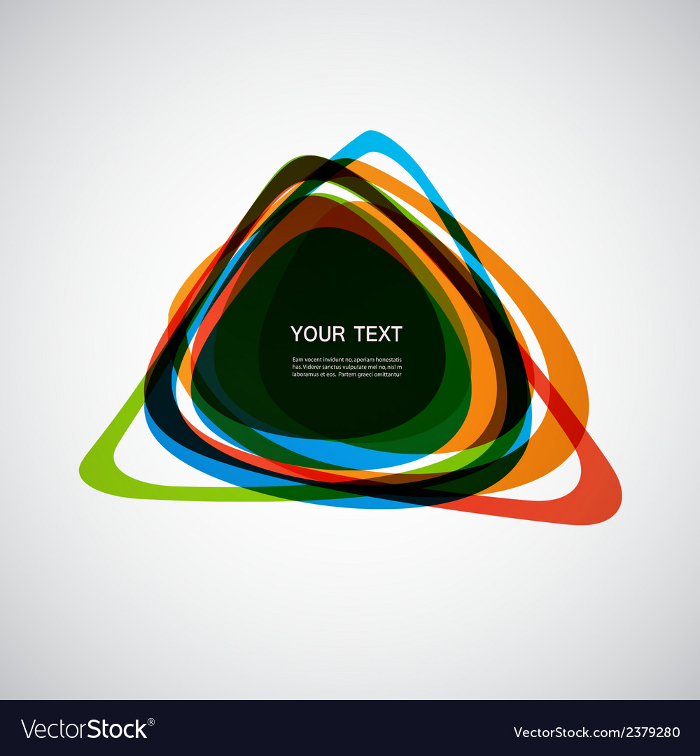 Abstract form color line design eps10