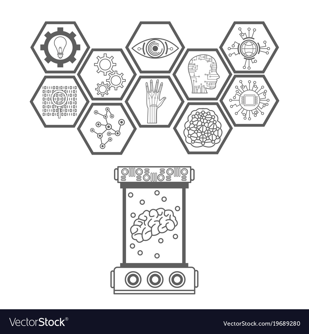 Artificial intelligence icons