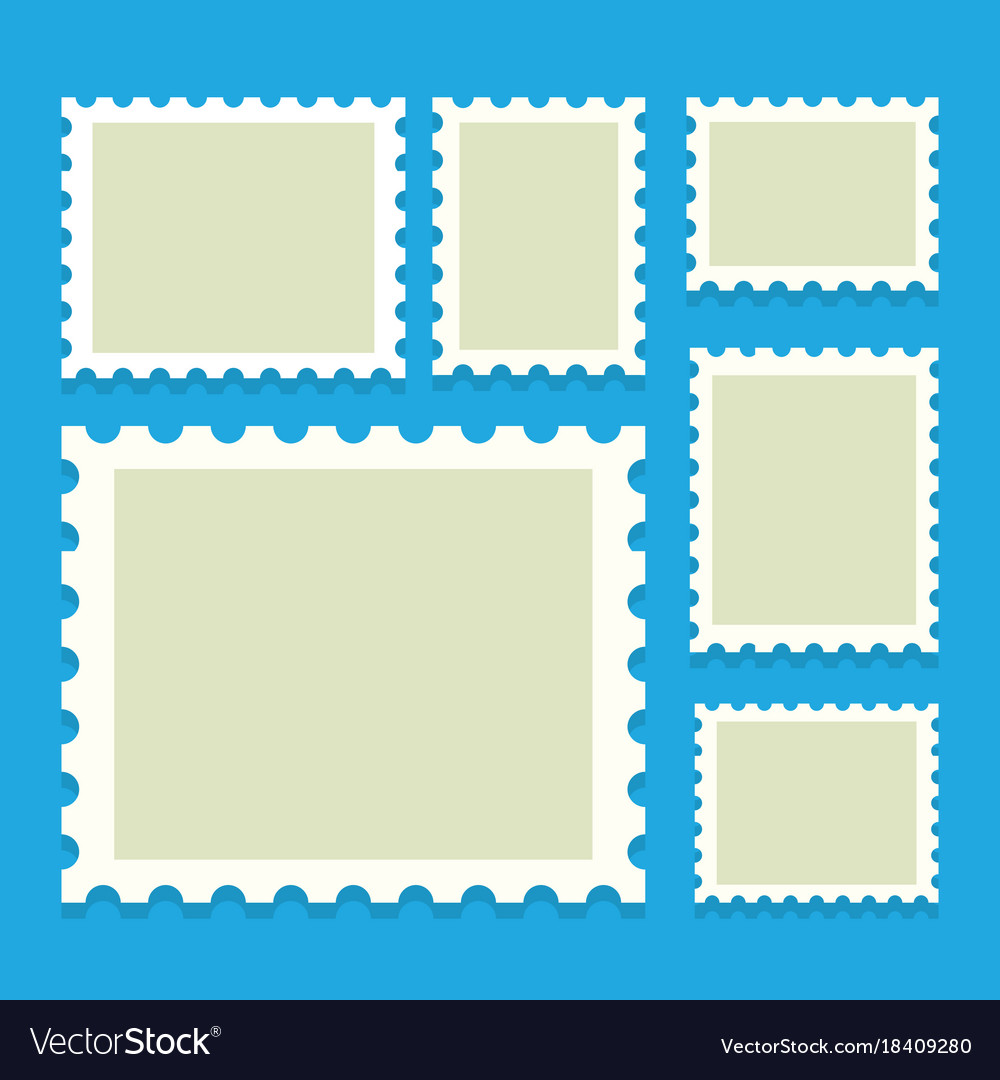 Blank postage stamps