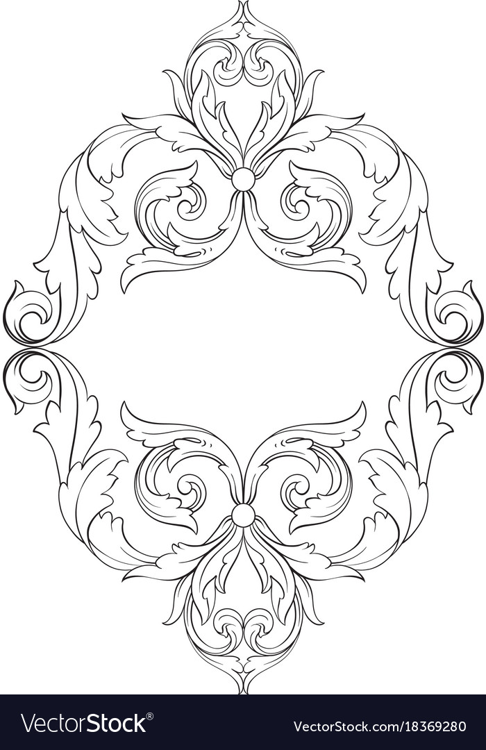 Classical baroque ornament