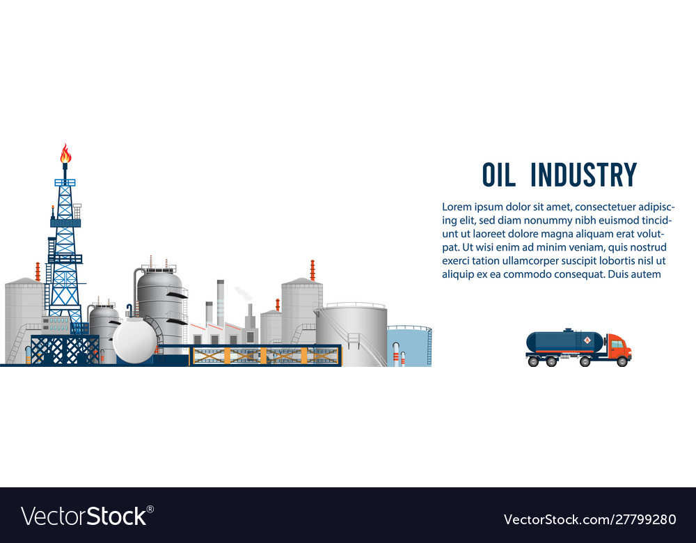 Gas and oil industry Royalty Free Vector Image