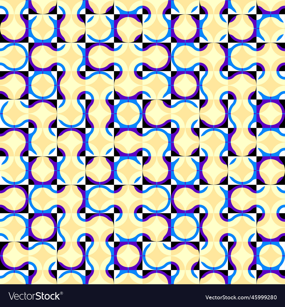 Geometric abstract pattern intersection style vector image Geometric abstract pattern intersection style