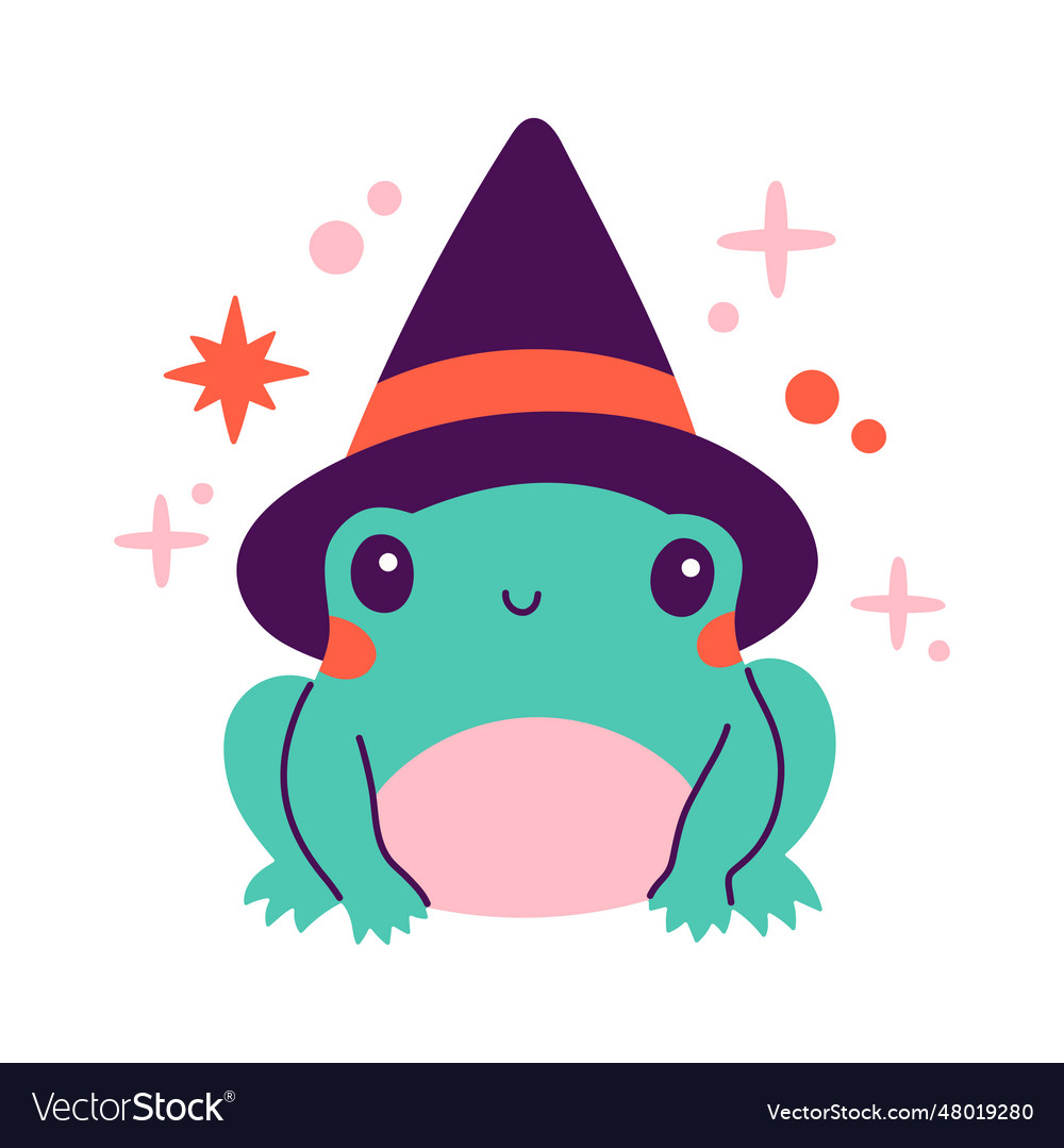 Happy halloween cute of frog