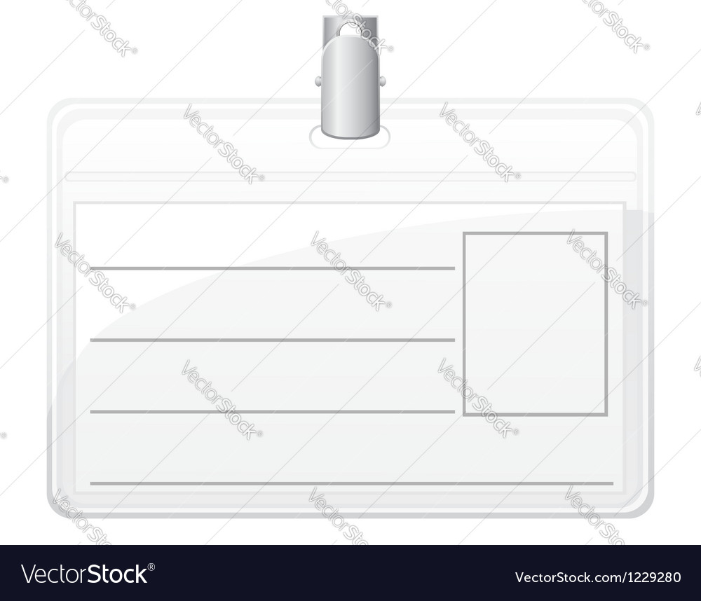 Identification card 01 Royalty Free Vector Image