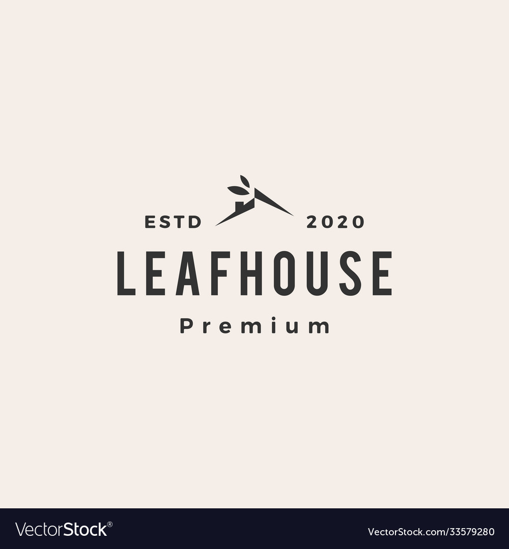 Leaf house home mortgage roof architect hipster